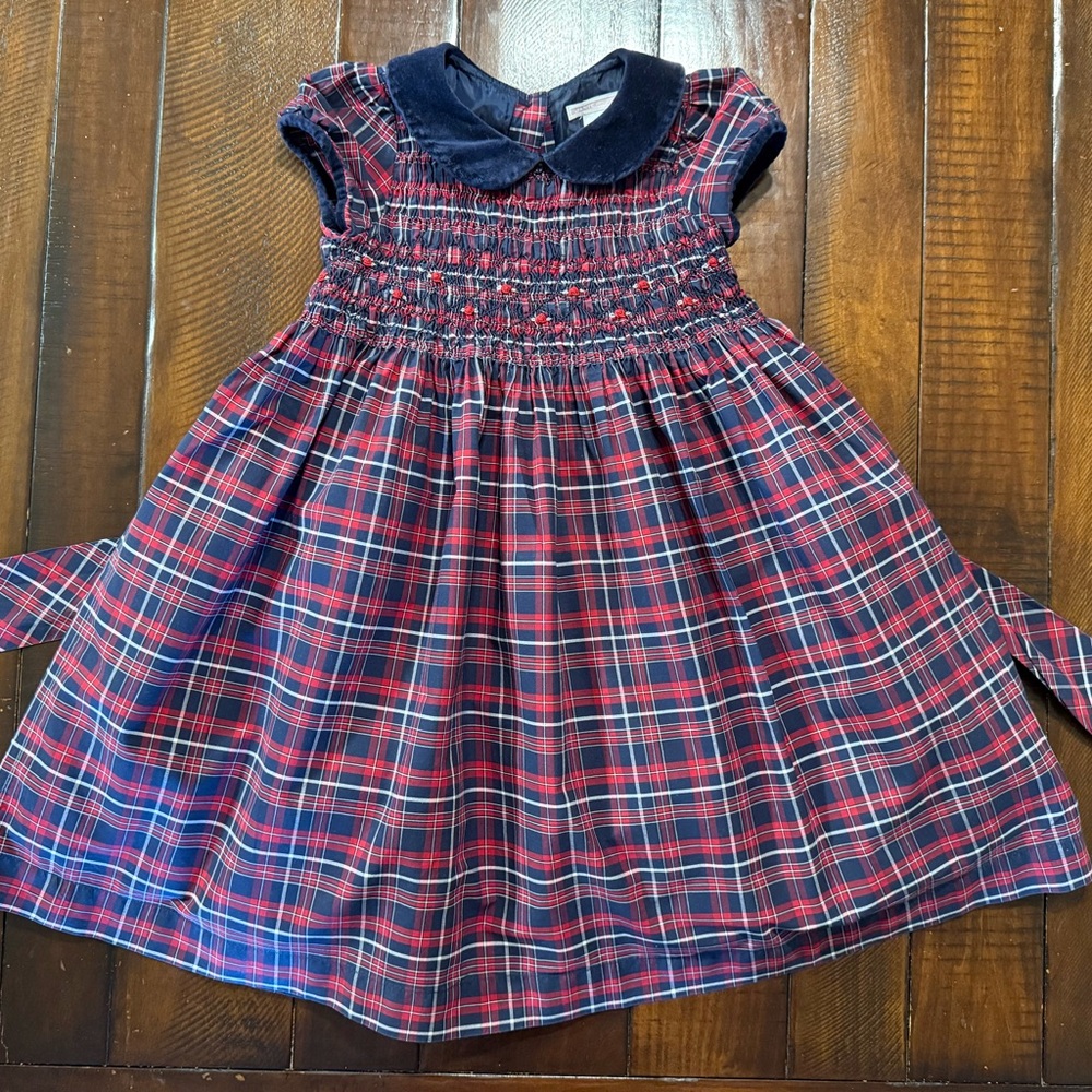 Janie and Jack Navy Plaid Dress
